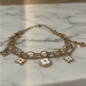 Elegant Gold Charm Bracelet